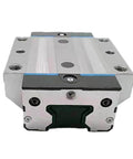Front view of Single Slider Block R18536312X, Compact Slide Unit and Sealed Ball Bearing Replacement for R18536232X, precision guide compatible