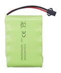 2 Pack 6V 800mAh SM2P Plug Rechargeable RC Battery AA Size For Cars Trucks Tanks And Excavators With USB Charging Cable Included