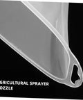 Close-up of drift guard spray nozzle with windproof shield for backpack sprayers, enhancing outdoor agricultural spraying efficiency.