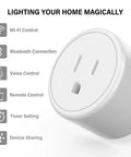 Smart Bluetooth WiFi Plug For Home Automation With Alexa And Google Assistant No Fuss Remote Control And Timer Scheduling