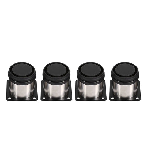 Height Adjustable Cabinet Legs 4Pcs Set Stainless Steel Leveling Feet For Furniture, showing 60x60mm bases, polished finish.