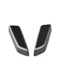 Essential Top Shelf Seat Adjustment Button Replacement For Tesla Model 3 And Y Interior Control Switch, two sleek black plastic caps.