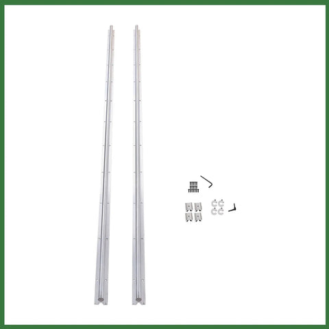 Heavy Duty SBR20 Linear Guideway Rail Kit With SBR20UU Bearing Blocks For DIY CNC And 3D Printer Build Projects, 2200mm aluminum rails