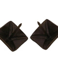 Top Shelf Antiqued Brass Upholstery Nails With Dang Sharp Square Cone Heads Heavy Duty Furniture Tacks Pack Of Thirty close-up of two nails.