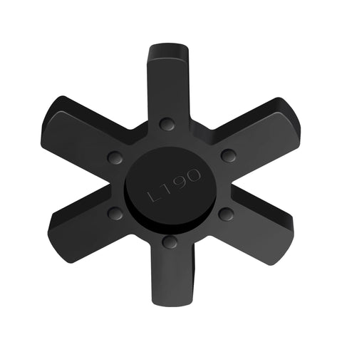 XIKE L190 solid-type NBR rubber spider center insert for L jaw coupling, black, 1 pack