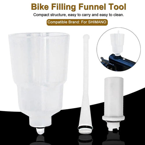 Bike Oil Funnel Tool Disc Brake Bleed Kit For Mountain Bikes Mineral Oil Ready Hydraulic Brakes Leakproof plastic funnel