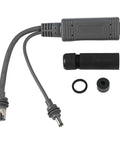 Power Over Ethernet Splitter For Mini Systems Keeps Your Setup Clean With One Cable Delivering Power And Data IP68 Rated 10 100 1000 Mbps Network Up To 100 Meters Ideal For Compact Home And Office Installations, black cable adapter set