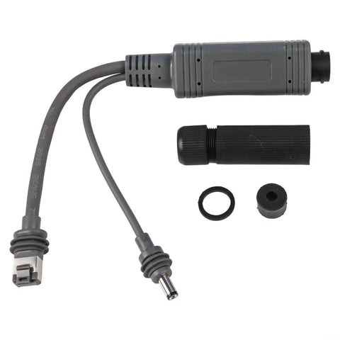 Power Over Ethernet Splitter For Mini Systems Keeps Your Setup Clean With One Cable Delivering Power And Data IP68 Rated 10 100 1000 Mbps Network Up To 100 Meters Ideal For Compact Home And Office Installations, black cable adapter set