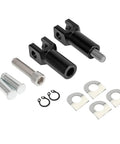 Black Aluminum Passenger Foot Peg Mount Clevis Kit For Harley Softail 2000 2001 2002 2003 2004 2005 2006 Replaces Harley Part 50942 00
