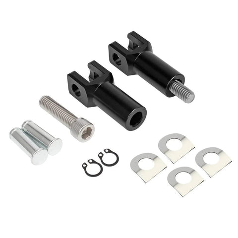 Black Aluminum Passenger Foot Peg Mount Clevis Kit For Harley Softail 2000 2001 2002 2003 2004 2005 2006 Replaces Harley Part 50942 00