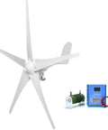 3000W Wind Turbine Generator For 12V 24V 48V Systems With MPPT Controller, aluminum body, nylon fiber blades