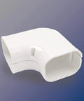 90 degree elbow for 14 Ft Air Conditioner Line Set Cover Kit For Mini Split And Central AC Systems, PVC Tubing Covers.