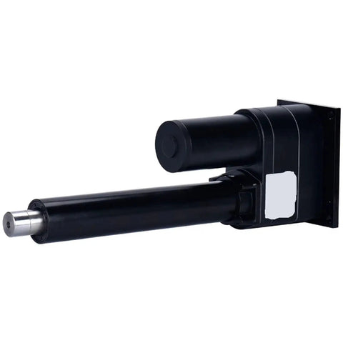 Heavy Duty 24 Volt Electric Linear Actuator Engineered For Clean Vertical Push And Lift Action Packing A Gritty 1000kg Payload Rating Alongside A Smooth 600mm Or 1200mm Stroke Length, showing a compact actuator motor.