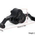 Black Underdrive 30 Percent Aluminum Transfer Case Gearbox For One Tenth RC Crawler Cheater Rigs With 70mm Width And Three Shaft Options