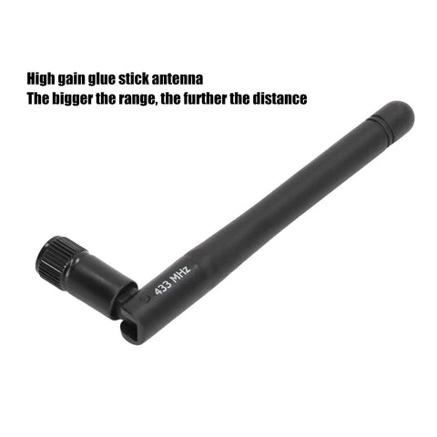 Black 6dBi Foldable Omnidirectional SMA Antenna For 423 To 443 MHz High Gain Meter Reading System Drone Security Alarm