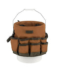 Bucketeer Bucket Tool Organizer Brown Fits Most 5 Gallon Buckets With Three Interior Loops For Hammers Drills Pry Bars And Other Long Handled Tools