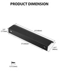 10 Pack Matte Black Aluminum Alloy Finger Pulls For Kitchen Cabinets And Dresser Drawers Edge Handles Concealed Mount dimensions