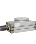 Double Acting Pneumatic Rotary Cylinder with Compact Air Table Actuator for tight spaces, demonstrating rock solid durability.