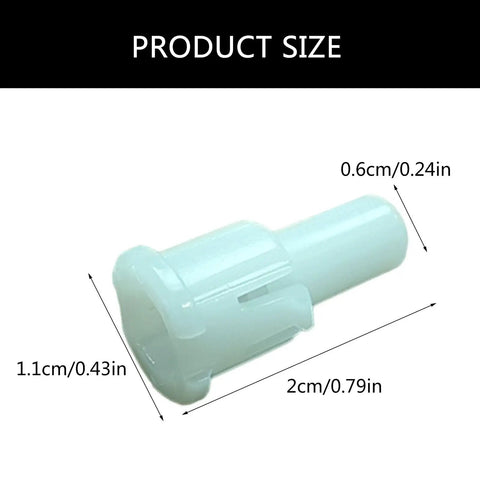 Product size of Set Of 10 AC Knob Shaft Replacement Parts Made With ABS For Easy Install And Smooth Air Conditioning Control