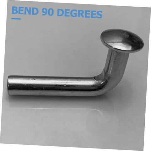 Top Tier Heavy Duty Pallet Rack Safety Pins 35 Piece Set bent steel drop pin with a 90-degree angle for secure locking.