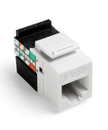 Cat5e 8 Wire QuickPort Adaptor Jack 10 Pack White 5G108 AW5 ETL Verified For Easy Termination And Installation