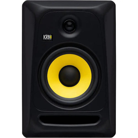 7 Inch Powered Studio Monitor Pair With Bi Amp Class A And B Amps 73W Total Self Powered Pro Reference Speakers Front View
