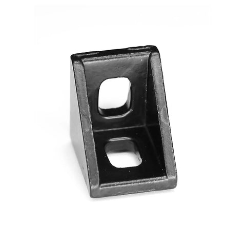32Pcs Black Corner Brackets For 2020 Aluminum Extrusion, 20x17 Angle Brackets With 6mm TSlot, Ideal For CNC DIY Projects, 3D Printer And Industrial Bracket Making, Rust Resistant Zinc Alloy, Built To Last