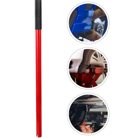 Rock Solid Vertical Hydraulic Bottleneck Jack For Cars 5 To 10 Ton Capacity Red Compact Portable Design With Tough Carbon Steel Handle.