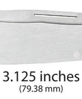 Tough As Nails Stainless Steel Lockback Pocket Knife Slick Brushed Drop Point Blade, 3.125 inches long, durable and practical for everyday use.