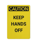 Keep Hands Clear Caution Sign 8x12 Aluminum UV Safety Plaque For Conveyor Line Press Machinery Bay And Automated Factory Equipment Shop Floor Ready Pro Grade Durable Industrial Warning Sign For Clear Workplace Safety.