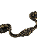 4 Pack 4-Inch Center To Center Vintage Style Bail Drawer Pulls With Drop Swing Handles In Antique Bronze Or Black Finish For Dressers And Cabinets