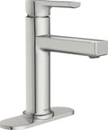 High Arc Bathroom Sink Faucet In Chrome Finish Rinza Style For Any Bathroom Vanity With One Handle Operation Water Saving Aerator