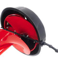 Close-up of 8 Inch Ice Auger for Ice Fishing with Interchangeable Stainless Steel Blades and Power Head Attachment