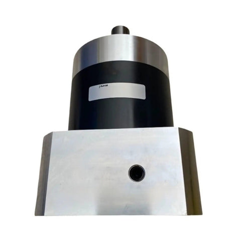 Built Tough Precision Planetary Gear Reducer Delivers Rock Solid Heavy Load Torque And Butter Smooth Power Transfer For Heavy Duty Automation Machinery And Industrial Production Lines With Rapid Response Gear Sets, top view with smooth metal casing.