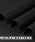 Smooth Black Peel And Stick Wallpaper 24 X 393 Inches Self Adhesive Vinyl Contact Paper for Cabinets Walls Countertops Desks Shelves And Doors Waterproof Thick Finish For A Modern High End Look, smooth surface display.
