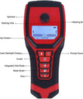 Heavy Duty Digital Wall Scanner And Stud Finder with screen, buttons, and sensor for precise detection of hidden structures.