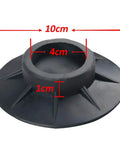 Four Pack Anti Vibration Washer Pads Rubber Stabilizer Mats with dimensions 10cm, 4cm, 1cm for washing machines and dryers
