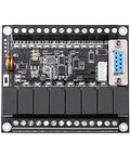 Compact DC 24V PLC Module FX1N-20MR for industrial control, front view, showing circuit board and connections, 86 x 73 x 20mm