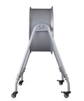 Built Tough 20 Inch Floor Ventilation Fan With Heavy Duty Exhaust Capability And Commercial Grade Rolling Stand front view on wheels