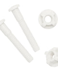 Durable Plastic Toilet Seat Screws Replacement Kit With Nuts And Bolts For Toilet Easy Install And Tight Secure Fit No Wobble Includes High Quality Hardware For Quick Fix By Qualihome