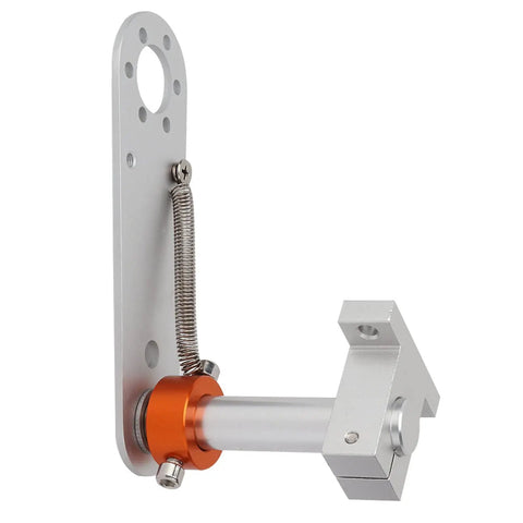 Sturdy Encoder Mounting Bracket For 38mm Sensor Dia With 6mm Shaft Alloy Support Clamp, silver aluminum alloy for precise alignment.