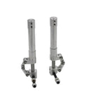 Beefy Aluminum RC Plane Landing Gear Set 70mm To 175mm Spring-Back Damping Kneeling Retractable Gear 3-4kg Capacity