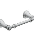 Weymouth Chrome Double Post Pivoting Toilet Paper Holder With Easy Roll Change No Fuss Mount Sleek Bathroom Accessory For Any Style