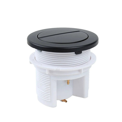 Beefed-Up Double Drain Pneumatic Toilet Valve Kit High Efficiency Low Maintenance Flush Valve With Ergonomic Button Durable ABS Construction Erosion-Resistant Drain Gate For Powerful Water Release At Home And In Industrial Facilities, white ABS, 66-75 mm