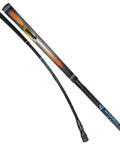 Close-up of Backswing Tempo Golf Trainer: Weighted Swing Practice Stick with detailed grip and markings for rhythm and balance training.