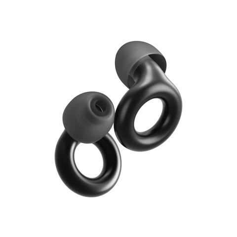 Black silicone Experience 2 Ear Plugs For Concerts And Festivals With High Fidelity Hearing Protection, 17dB Noise Reduction