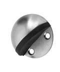 Dome Door Stop With Rubber Bumper 304 Stainless Steel Floor Stopper Keeps Walls Safe From Dings 45 By 45 By 24 Mm Punch Free Or Screw Mount