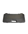 Front view of black plastic camshaft pulley holder tool set case with carrying handle