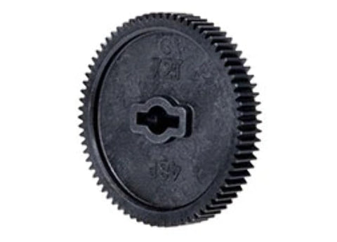 Black 72-Tooth Spur Gear For 48 Pitch RC Cars - High-Precision, Durable Gear Upgrade For Smoother Power Transfer