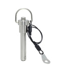 Quick Release Pin Stainless Steel 4mm 5mm Spring Ball Lock Pin With Button Push Action For High Load Heavy Duty Durable Industrial Fastener Tool with safety wire.